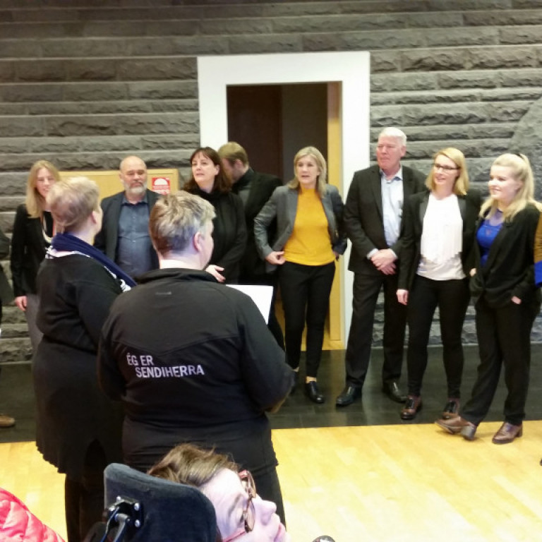 Aileen, Ína og Alþingismenn og konur