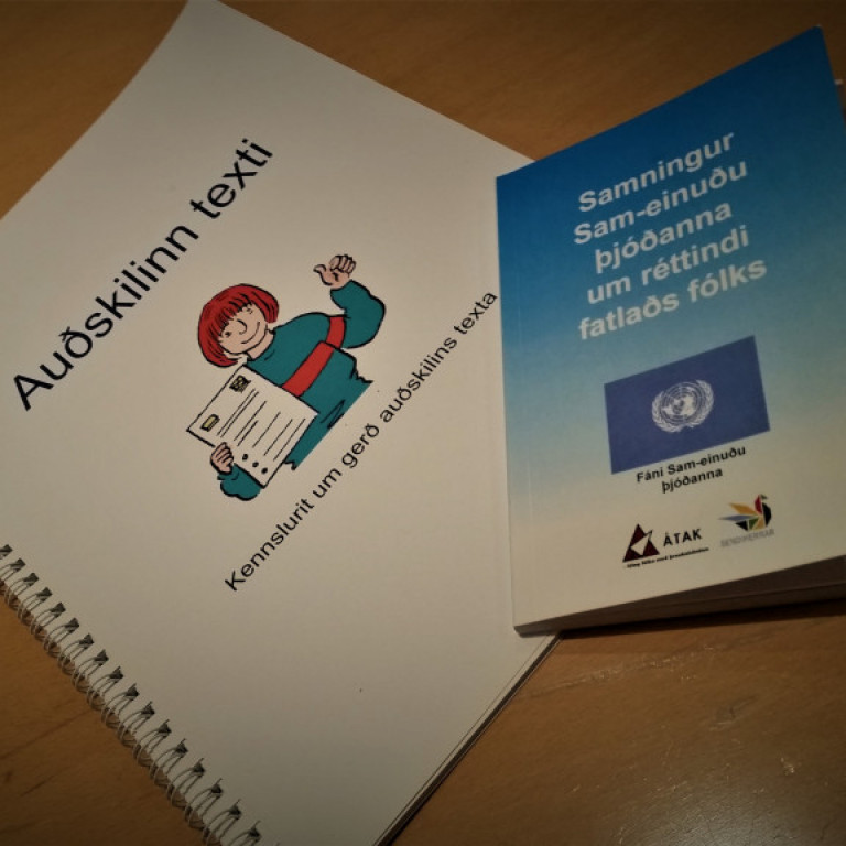 Bækurniar sem Átak afhenti Forseta Íslands