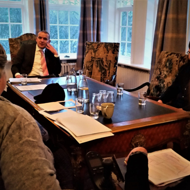 Þórey Rut kynnti forsetanum verkefni sitt með aðgengi.