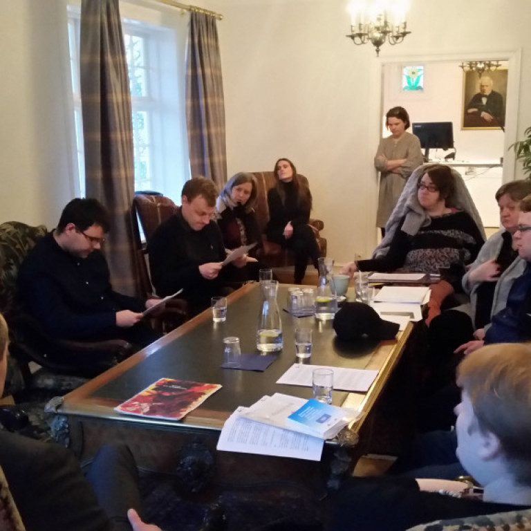 Fundarmenn með forseta