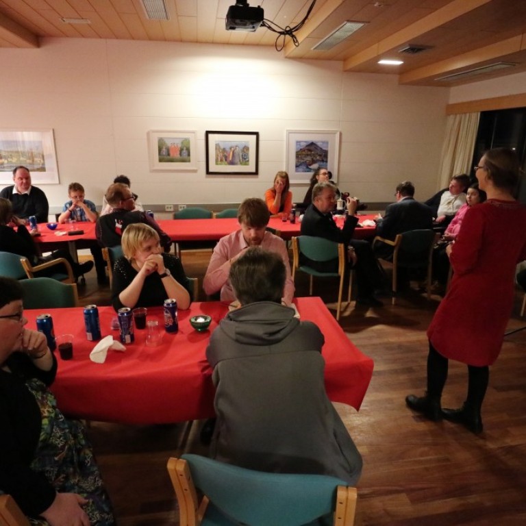 Séra Guðný sá um hugvekjuna