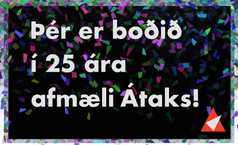Höldum upp á 25 ára afmæli Átaks á alþjóðadegi fatlaðs fólks 3. desember