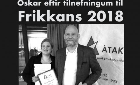 Aillen Svensdóttir formaður Átaks og Friðrik Sigurðsson