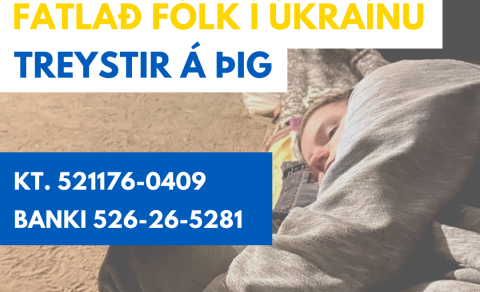 NEYÐARSÖFNUN FYRIR FATLAÐ FÓLK Í ÚKRAÍNU!
